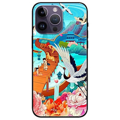Ốp lưng dành cho Iphone 14 - Iphone 14 Plus - Iphone 14 Pro - Iphone 14 Pro Max - Hạc Và Tiểu Linh Đồng