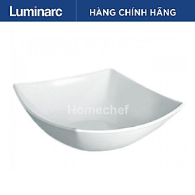 Bát thủy tinh đựng thực phẩm Luminarc Quadrato 16cm - H4743/07801, dùng vi sóng, sản xuất Pháp