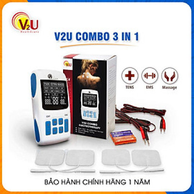 !!!SALE OFF!!! Máy Mát - Xa Trị Liệu Đa Năng ( V2U 3IN1 Combo). Chính hãng V2U Việt Nam