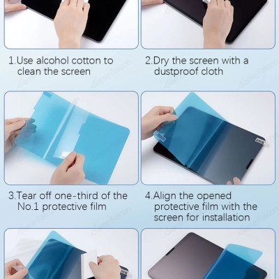 [iPad Pro M4] Miếng dán màn hình Paperlike cho iPad Pro M4 -11 inch 2024. iPad Pro M4 - 13 inch 2024 hiệu WIWU Chống bám vân tay, Cảm giác viết vẽ như trên giấy cao cấp - Hàng chính hãng.