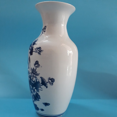 Lọ hoa gốm sứ - Lộc bình gốm sứ Bát Tràng  " Bình An Phú Quý"_Họa tiết chùa, công, mẫu đơn