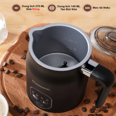 Máy đánh sữa tạo bọt cà phê, ca cao 4 trong 1 thương hiệu Anh Quốc Shardor MF0802 - Hàng nhập khẩu