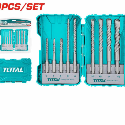 BỘ MŨI KHOAN BÊ TÔNG GÀI 9 CHI TIẾT 5-16MM TOTAL TACSDL30901