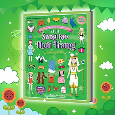 Sách - Sáng Tạo Thời Trang: Thời Trang Kỳ Nghỉ - Bóc Dán Hơn 100+ Stickers Quần Áo, Phụ Kiện Cho Bé Gái - Megabook