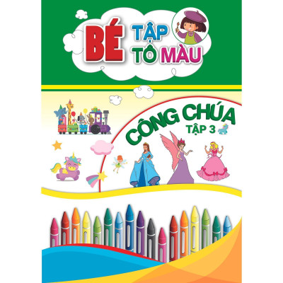 Sách - Bé Tập Tô Màu Công Chúa - Combo 2 Tập - Khang Việt Book