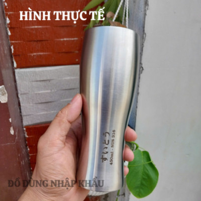 Ly giữ nhiệt ly bia dáng cao 450ml Inox 316 hàng nhập bãi chưa qua sư dụng