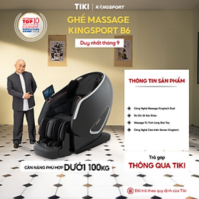 Ghế massage KINGSORT Premium B6 23 bài massage cao cấp,  công nghệ massage Kingtech Dual, đo chỉ số sức khỏe