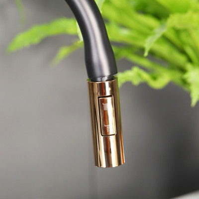 Vòi rửa nóng lạnh cao cấp xoay 360 đồng mạ tĩnh điện chân không Juno sofa Teady VCCT-221