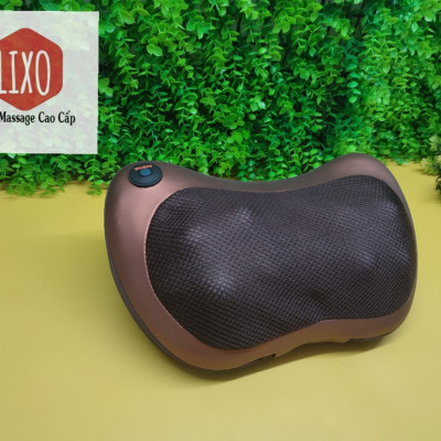 Gối massage cổ - Gối massage hồng ngoạị 8 bi Nhật bản, GM-500, Có đầu USB cắm cho ô tô, Sản phẩm chính hãng, BH 36 tháng