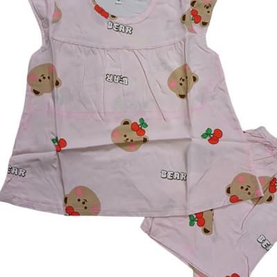 Combo 3 bộ tôn bé gái xinh xắn size 7-9 kg-giao màu ngẫu nhiên