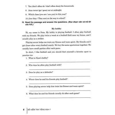 SÁCH - đề kiểm tra tiếng anh 7 (dùng kèm sách giáo khoa kết nối)-HA-MK