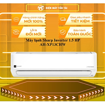 Máy lạnh Sharp Inverter 1.5 HP AH-XP13CHW - HÀNG CHÍNH HÃNG - CHỈ GIAO HCM