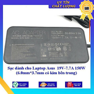 Sạc dùng cho Laptop Asus 19V-7.7A 150W (6.0mm*3.7mm có kim bên trong) - Hàng Nhập Khẩu New Seal