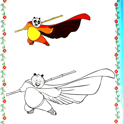 Tô Màu Babies 4 - Kungfu Panda