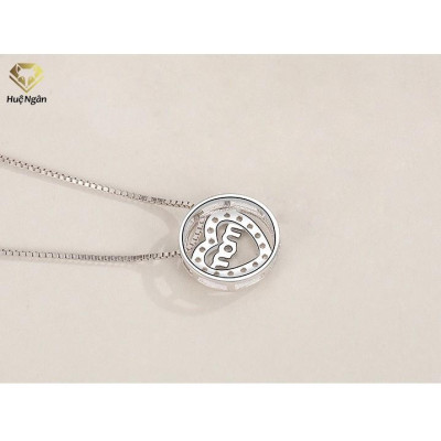 Dây chuyền bạc Ý 925 Huệ Ngân - I Love Mommy PP1467