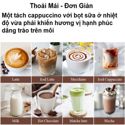 Máy đánh sữa tạo bọt cà phê, ca cao 4 trong 1 thương hiệu Anh Quốc Shardor MF0802 - Hàng nhập khẩu