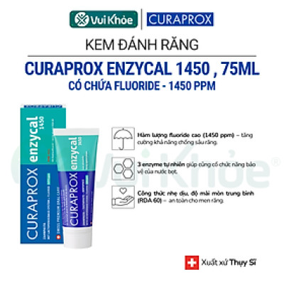 CURAPROX Kem Đánh Răng Enzycal 1450, 75ml | Mã SP 73320627