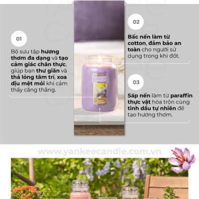 Nến hũ Yankee Candle size L - Farm Fresh Peach (623g)