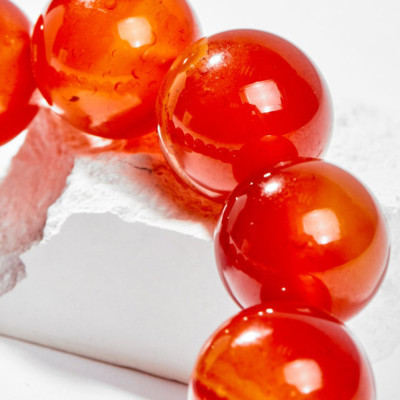 Vòng Tay Phong Thủy Nam Đá Mã Não Đỏ (18mm) Mệnh Hỏa, Thổ Ngọc Quý Gemstones