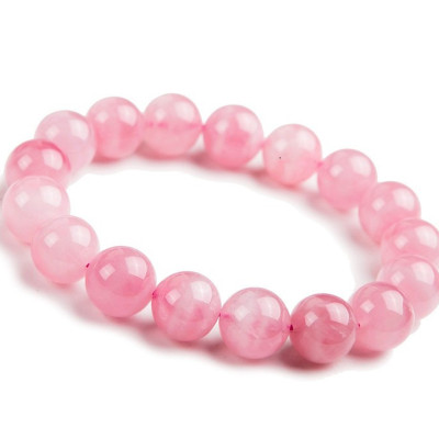 Vòng đeo tay thạch anh hồng thiên nhiên - 12