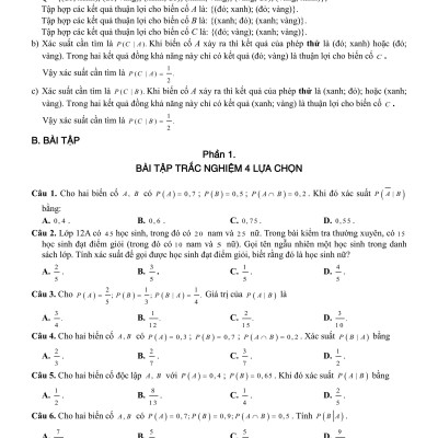 Sách - Tuyển Tập 3 Chủ Đề Hay Và Khó Xác Suất Có Điều Kiện Một Số Yếu Tố Của Lý Thuyết Đồ Thị
