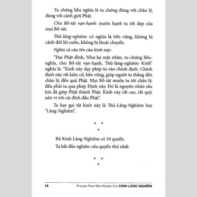 Phương Pháp Mới Nghiên Cứu Kinh Lăng Nghiêm