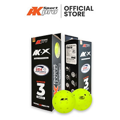 Hộp 3 bóng Pickleball AK-X - Tiêu chuẩn USAP