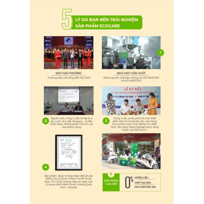 Nước rửa chén hữu cơ Bồ hòn Ecocare tinh dầu Quế 2000ml 