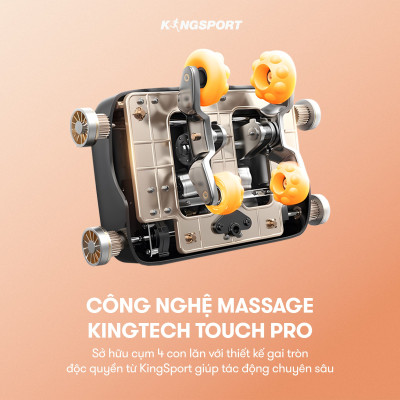 CHỈ GIAO MIỀN NAM | Ghế massage KINGSPORT G88 cao cấp con lăn 3D, hệ thống nhào ở bắp chân và con lăn bàn chân hiện đại