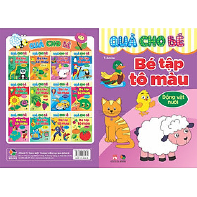 Quà cho bé : Bé tập tô màu : Động vật nuôi