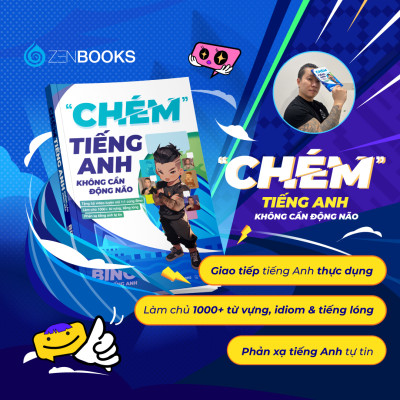 Sách - Chém Tiếng Anh Không Cần Động Não - Bino