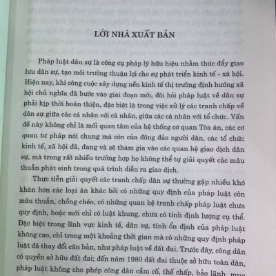Pháp luật dân sự và thực tiễn xét xử tái bản lần thứ năm, có sửa chữa, bổ sung