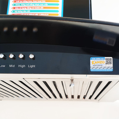 Hút mùi kính cong 700mm Kanzo KZ-BL-70HD - Bảo hành 24 tháng - Hàng chính hãng