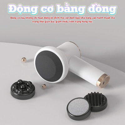 Máy Massage Cầm Tay Mini Puli PL-681DC - 8 Đầu Matxa, Công Suất Mạnh Mẽ Giúp Giảm Đau Mỏi, Thư Giãn