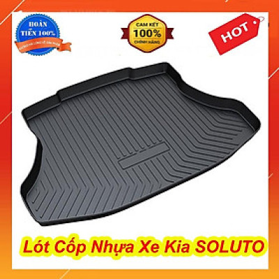 Lót Cốp Nhựa Dẻo Dành Cho Xe Kia SOLUTO 2018-2019 2020 2021 nhựa dẻo chống nước