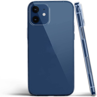 Ốp lưng dẻo silicon cho iPhone 12 Mini (5.4 inch) hiệu Ultra Thin (siêu mỏng 0.6mm, chống trầy, chống bụi) - Hàng nhập khẩu