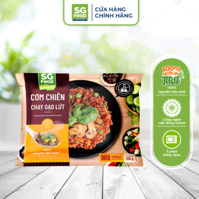 Combo 5 Gói Cơm Chiên Đủ Vị (Dương Châu, Hải Sản, Cá Mặn Gà Xé, Kim Chi, Gạo Lứt Chay) 200g