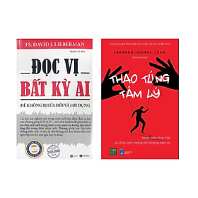 Combo 2 Cuốn Tư Duy, Kỹ Năng Sống: Đọc Vị Bất Kỳ Ai + Thao Túng Tâm Lý