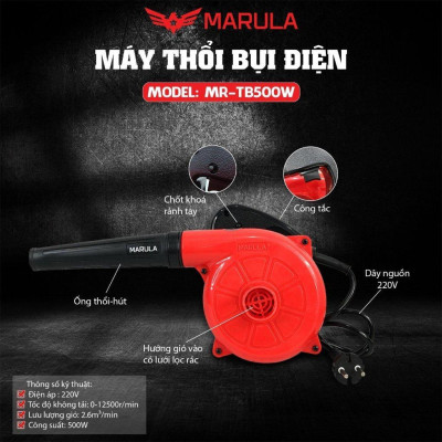MÁY THỔI BỤI ĐIỆN 220V MR-TB500W - MARULA - HÀNG CHÍNH HÃNG