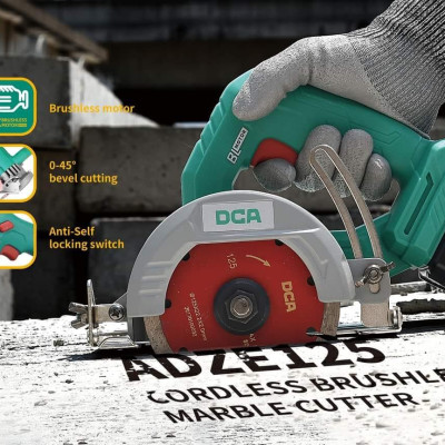 MÁY CẮT ĐÁ KHÔNG CHỔI THAN DÙNG PIN 20V (KHÔNG KÈM SẠC, PIN) DCA ADZE125Z - HÀNG CHÍNH HÃNG