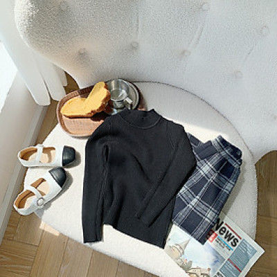 Áo len bé trai và bé gái, Áo len cao cổ cho bé 9m-5 tuổi mềm mịn phong cách Hàn Quốc đanh sợi không bai xù
