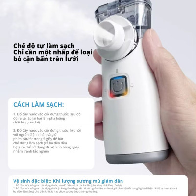 Máy Xông Khí Dung Cầm Tay Kachi YS35: Giải Pháp Hô Hấp Linh Hoạt Mọi Lúc, Mọi Nơi - hàng chính hãng