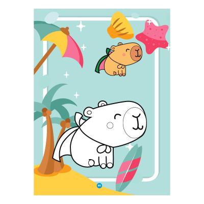 Sách - Bé Tô Màu - Capybara mùa hè đáng nhớ