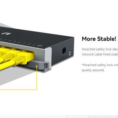 Bộ Chia Mạng NETIS Nhanh 5 - 8 Cổng 10/100/1000M RJ45 port ST105GD - ST108GD bảo hành 24 tháng - Hàng chính hãng