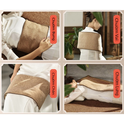 Đai bụng ngải cứu chườm nóng bụng, giảm mõ, giảm đau mỏi vùng cột sống