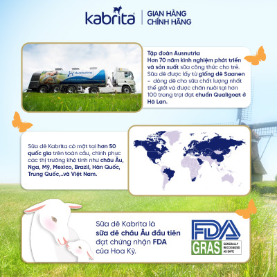 Sữa dê Kabrita số 3 cho trẻ trên 24 tháng - Lon 800g