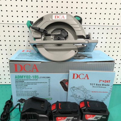 MÁY CƯA ĐĨA TRÒN KHÔNG CHỔI THAN DÙNG PIN 20V/4.0AH (KÈM 1 SẠC, 1 PIN 4AH) DCA ADMY02-185DM - HÀNG CHÍNH HÃNG