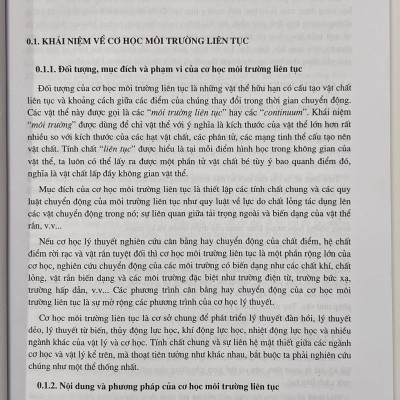 Sách - Cơ Học Môi Trường Liên Tục - Tái Bản Có Chỉnh Sửa, Bổ Sung