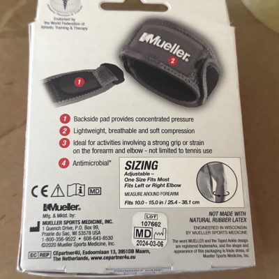 ￼Hàng chính hãng Mueller – thương hiệu  của Mỹ  Băng khuỷu tay Mueller 6733 - Băng khuỷu tay hỗ trợ chấn thương, freesize