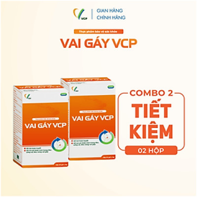 [COMBO 2] TPBVSK Vai Gáy VCP - Hỗ trợ cải thiện tình trạng đau cứng cổ, đau vùng vai gáy - Hộp 20 gói